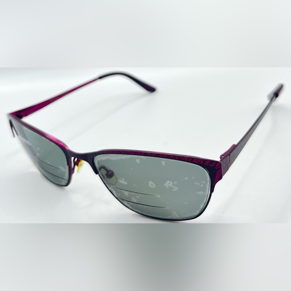 Diana Buchman Amice Purple Oval Sunglasses Frames Only - Picture 2 of 8